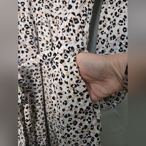 J. Crew Lightweight Cotton Puff Sleeve Mini Dress size M - Picture 7 of 11